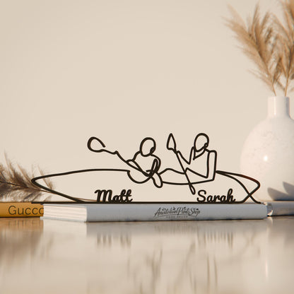 Rowers/Rowing - Customized Line Art Figure