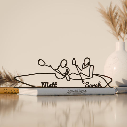 Rowers/Rowing - Customized Line Art Figure