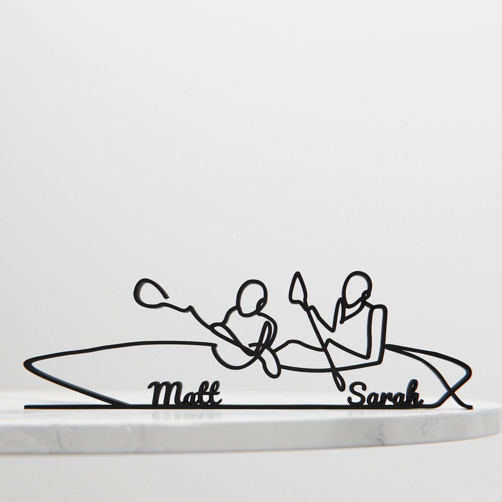 Rowers/Rowing - Customized Line Art Figure
