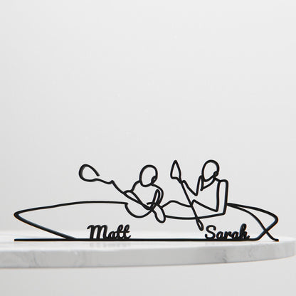 Rowers/Rowing - Customized Line Art Figure