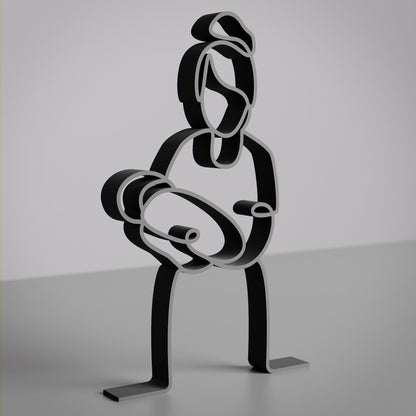 Midwife - Customized Line Art Figure