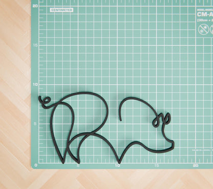 Pig - Line Art Figure