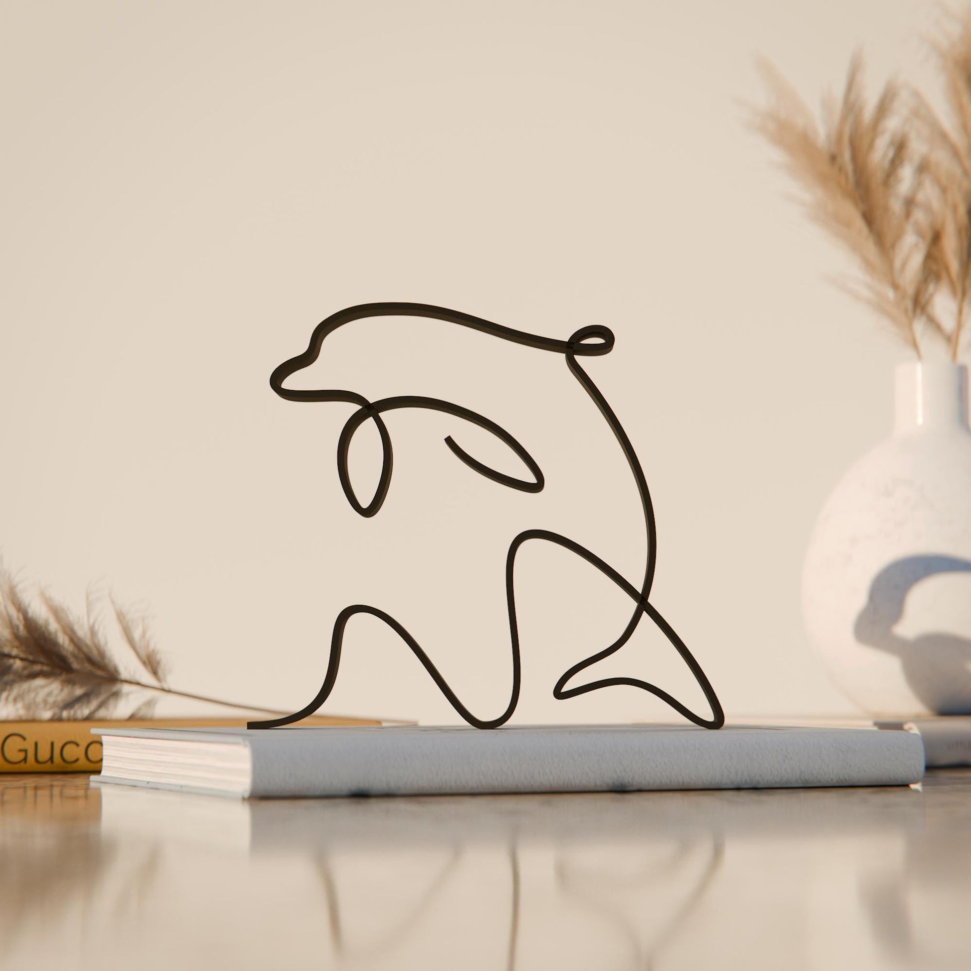 Dolphin - Line Art Figure