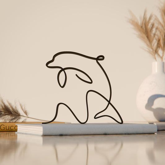 Dolphin - Line Art Figure