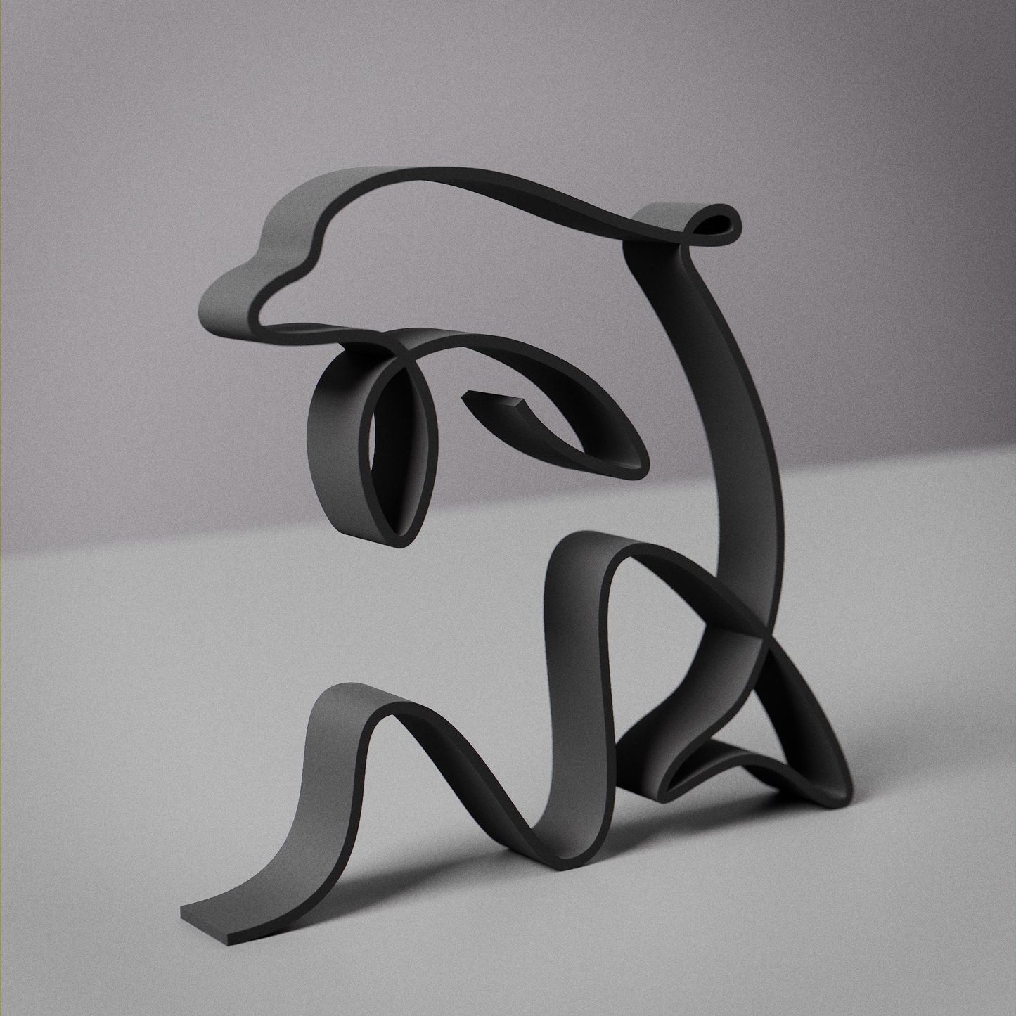 Dolphin - Line Art Figure