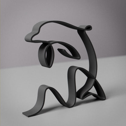 Dolphin - Line Art Figure