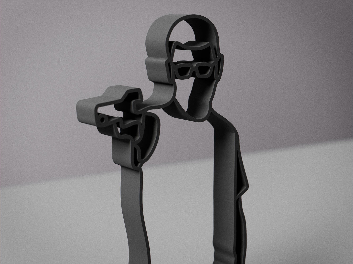Yusuf Dikec The Shooter - Customized Line Art Figure