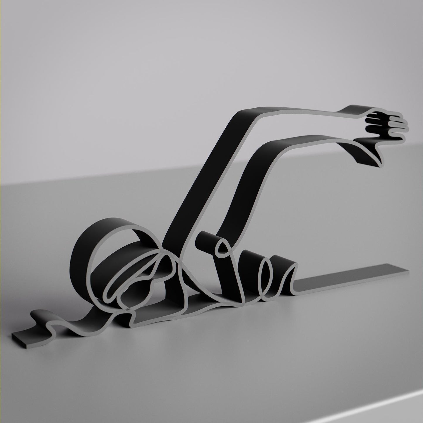 Swimmer 02 - Customized Line Art Figure