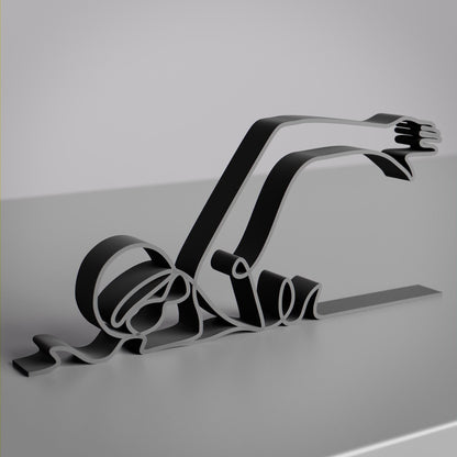 Swimmer 02 - Customized Line Art Figure