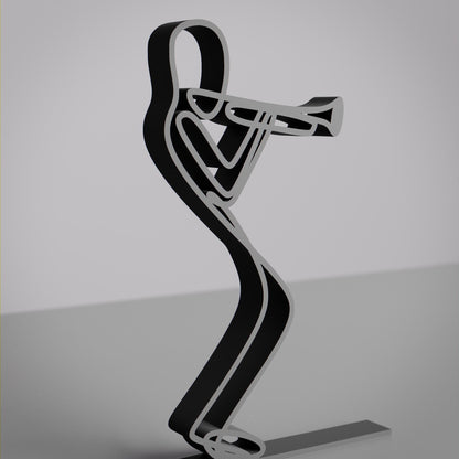 Trumpeter - Customized Line Art Figure