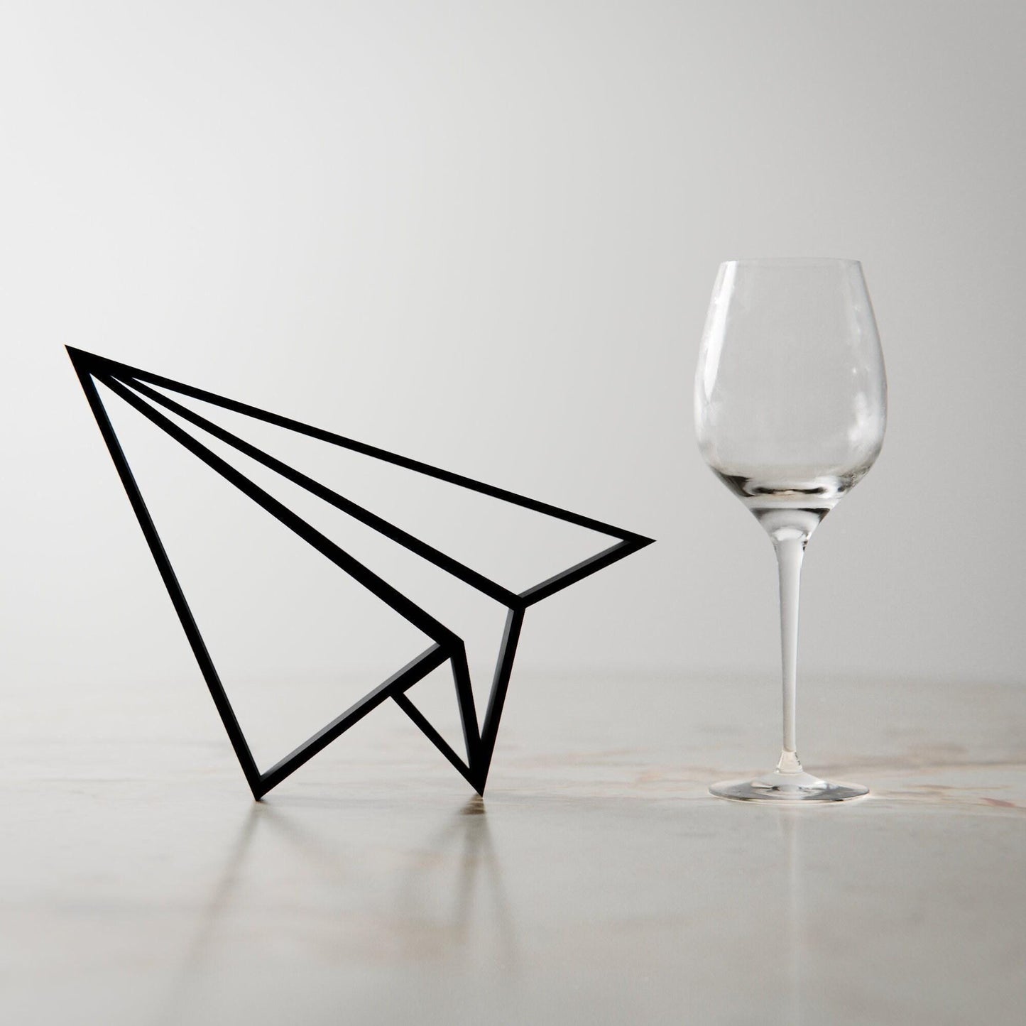 Origami Plane - Line Art Figure