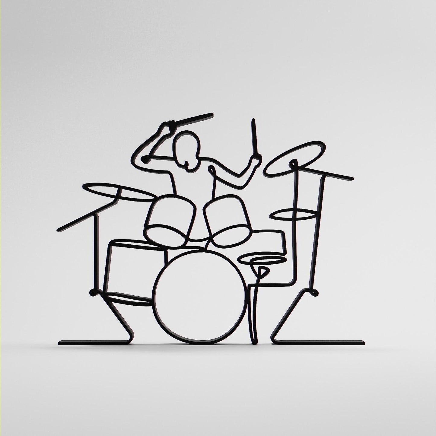 Drummer - Customized Line Art Figure