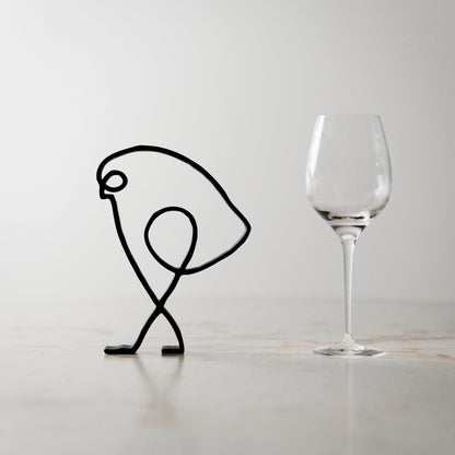 Picasso's Bird - Line Art Figure