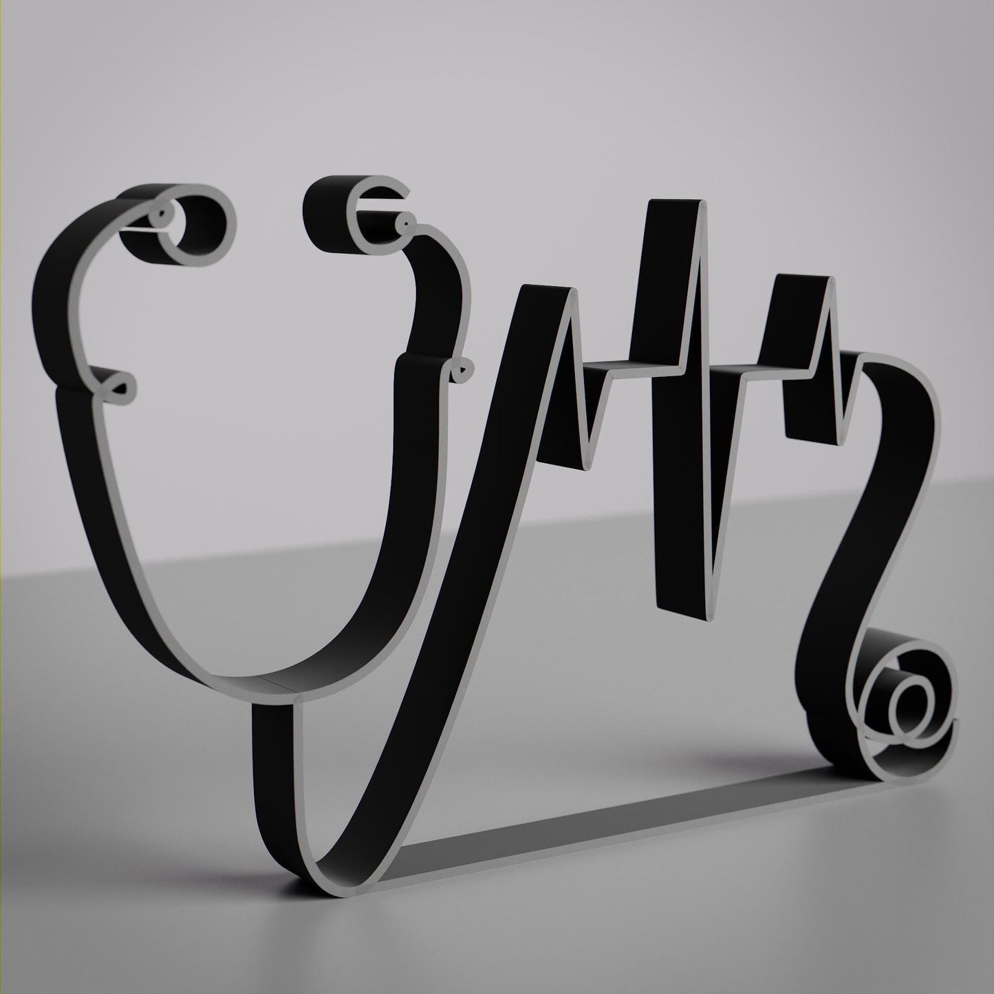 Doctor with Stethoscope - Customized Line Art Figure