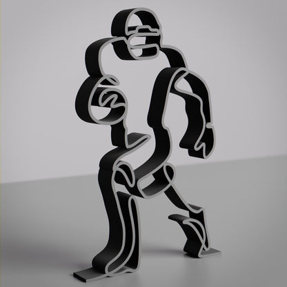 NFL Player - Customized Line Art Figure
