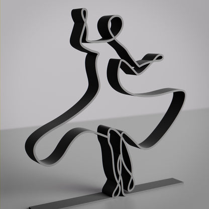 Bollywood Dancer - Line Art Figure