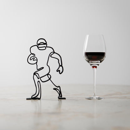 NFL Player - Customized Line Art Figure