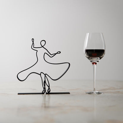 Bollywood Dancer - Line Art Figure