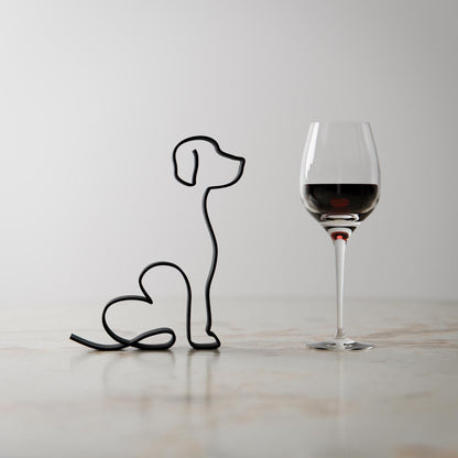 Harrier Dog 14 - Line Art Figure