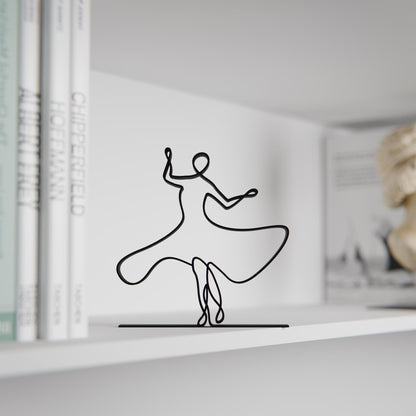 Bollywood Dancer - Line Art Figure