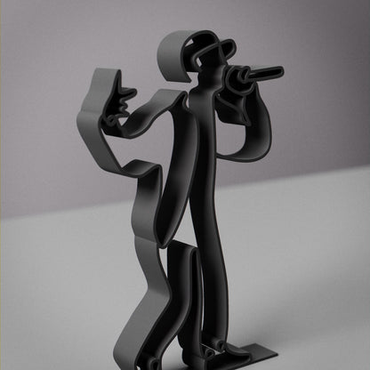 Rapper - Customized Line Art Figure