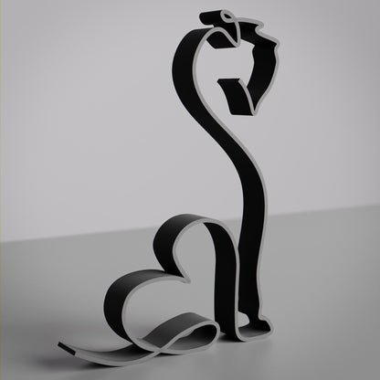 Schnauzer Dog 38 - Line Art Figure