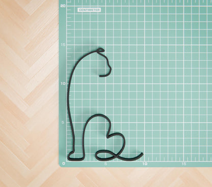 Scottish Fold Shorthair Cat 08 - Line Art Figure