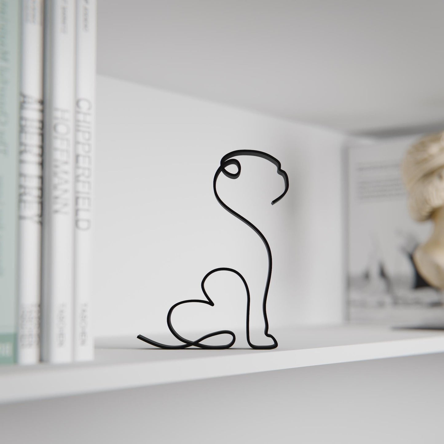 Pug Dog 27 - Line Art Figure