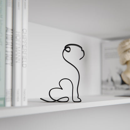 Pug Dog 27 - Line Art Figure