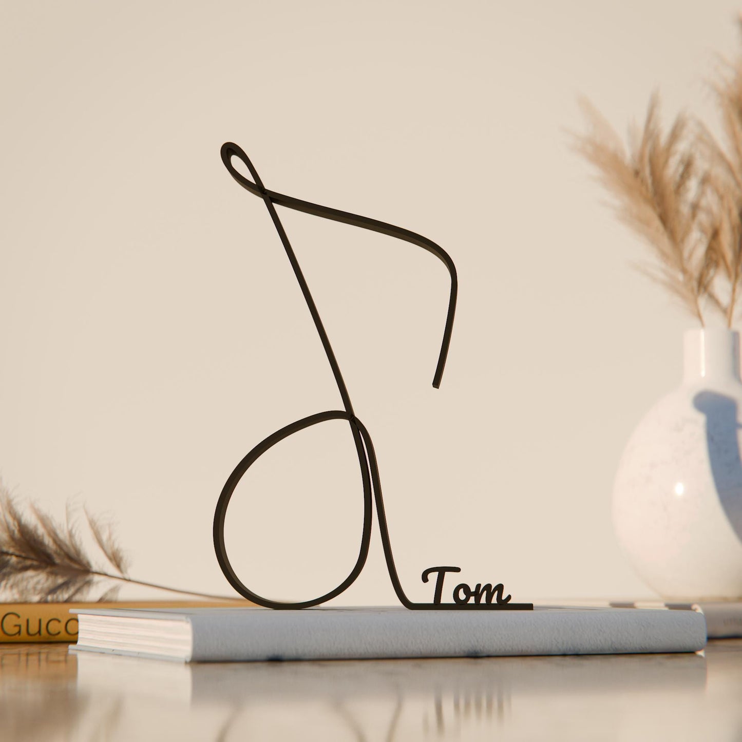 Music Note - Customized Line Art Figure