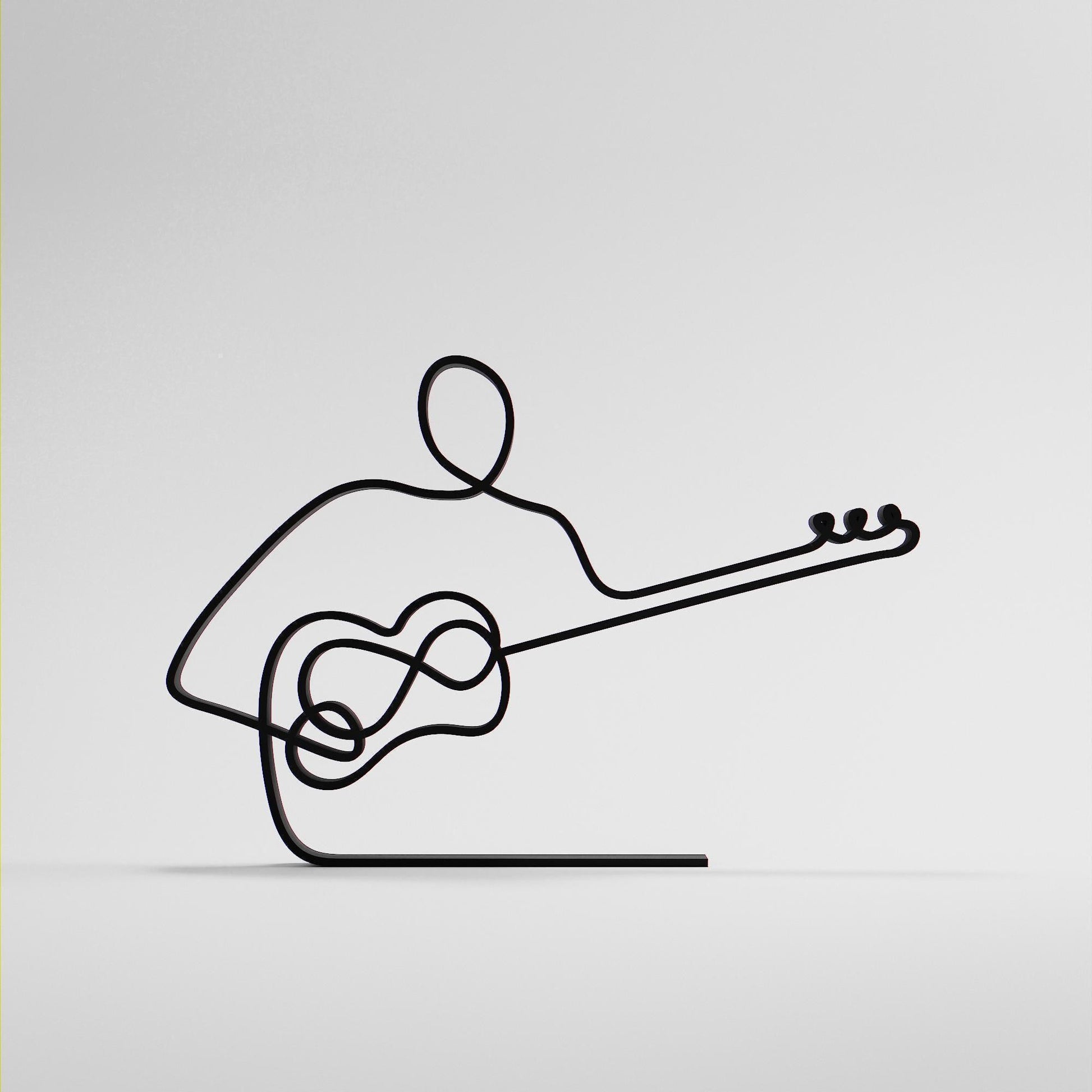 Tar Player - Customized Line Art Figure