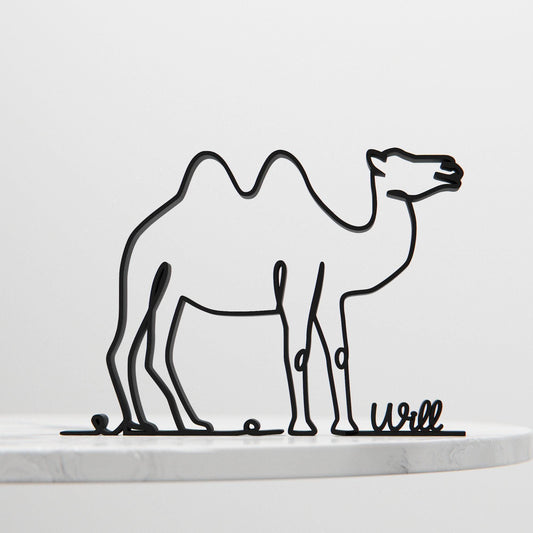 Camel - Customized Line Art Figure