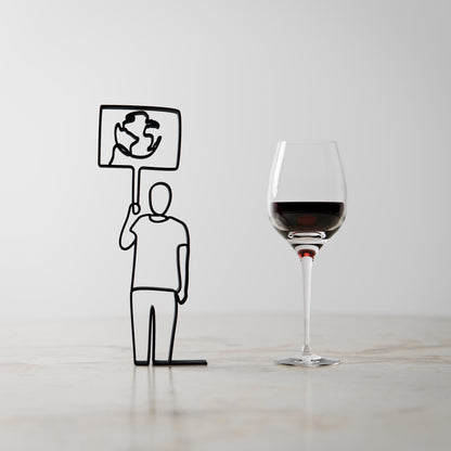 Eco Activist - Customized Line Art Figure