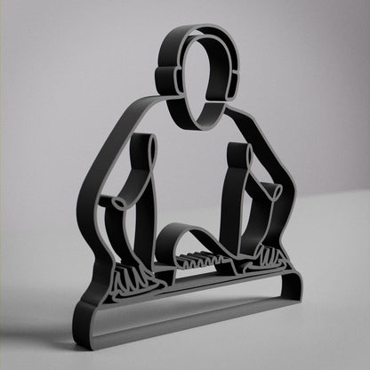 DJ - Customized Line Art Figure