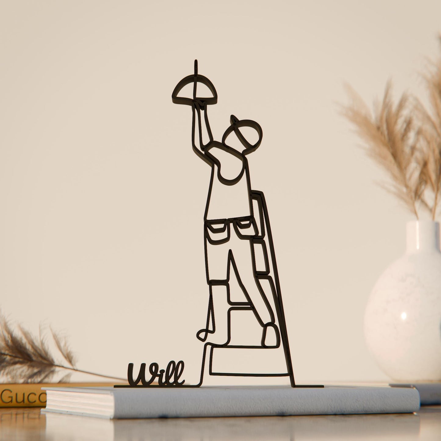 Electrician - Customized Line Art Figure