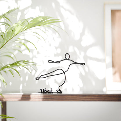 Figure Skater - Customized Line Art Figure