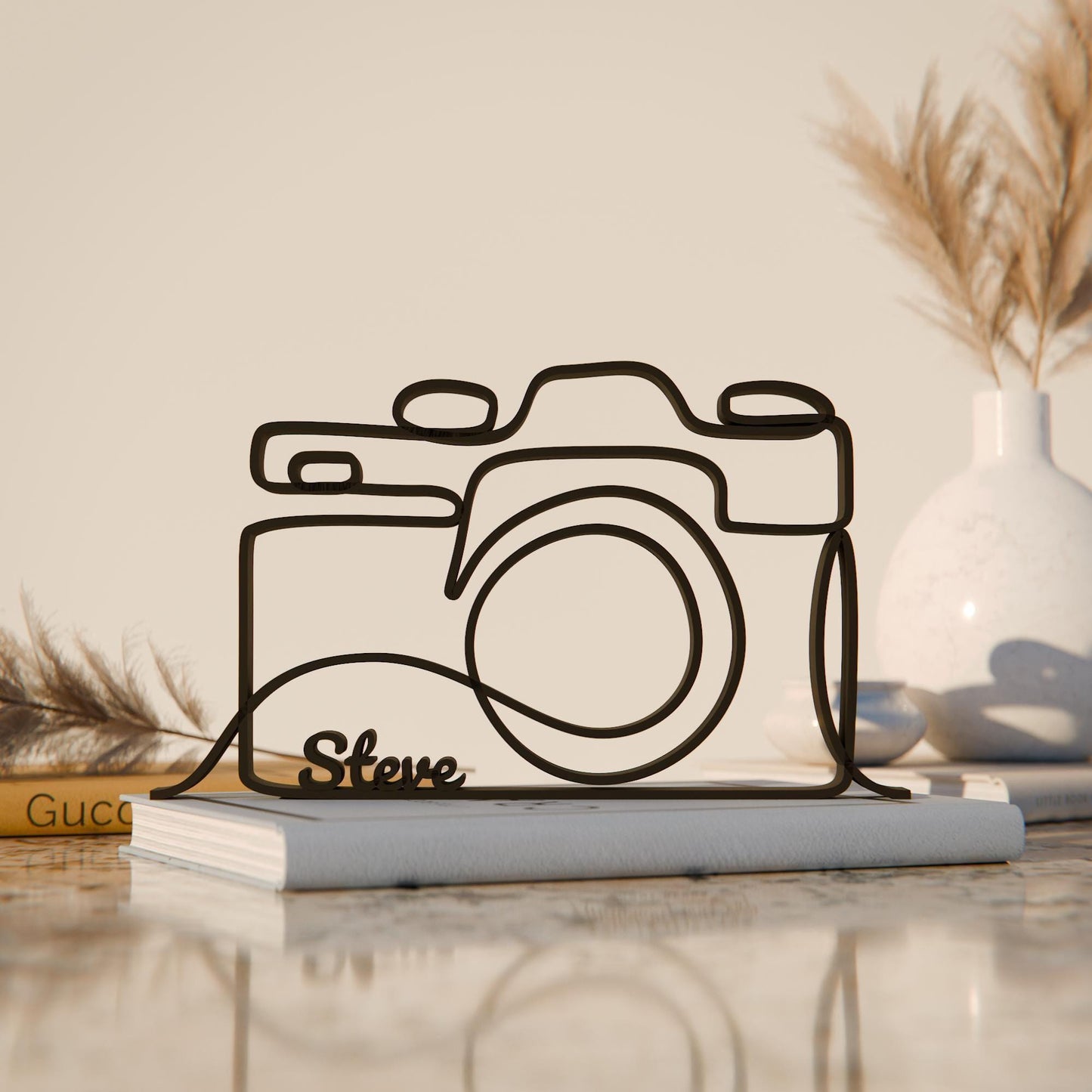 Camera - Customized Line Art Figure