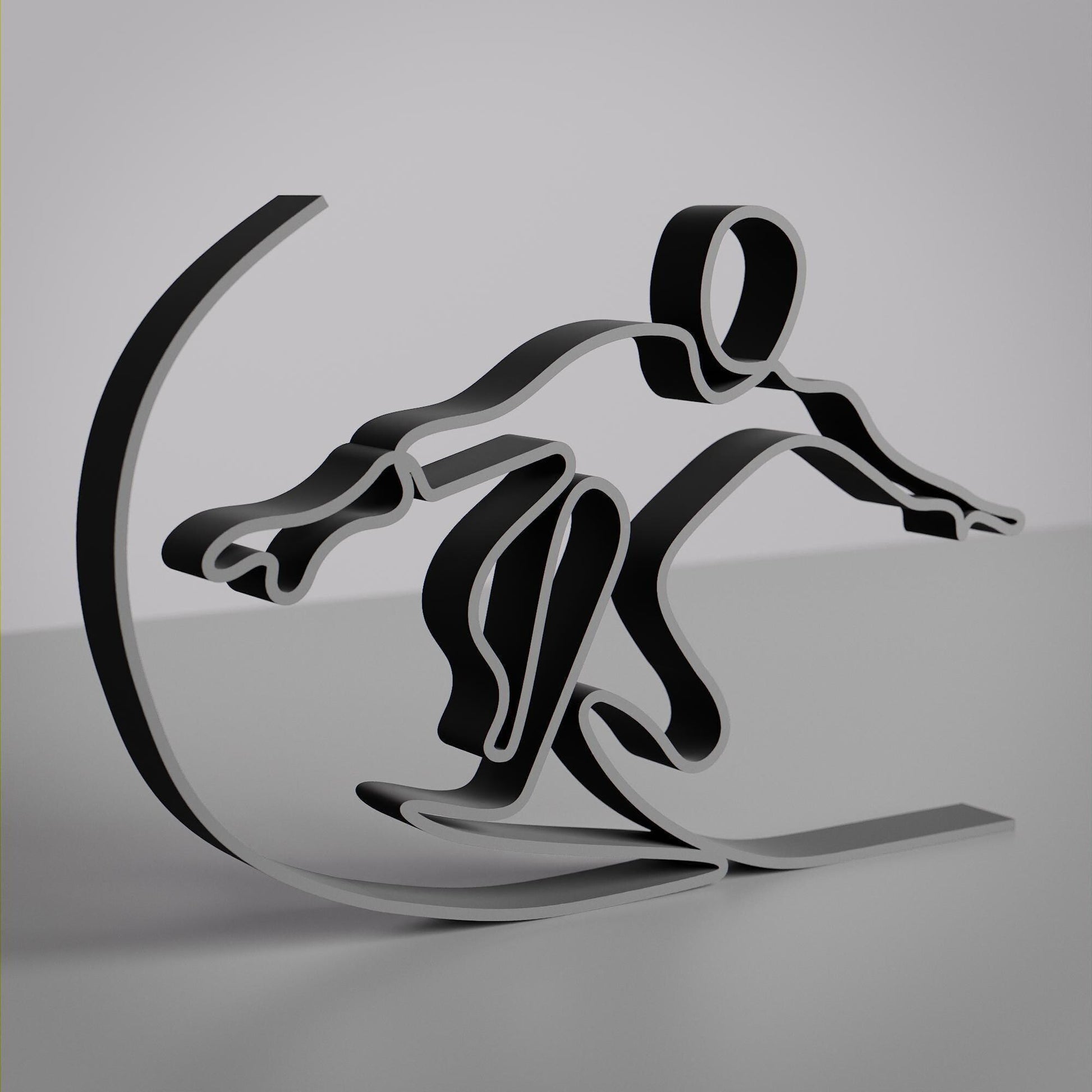 Surfer - Customized Line Art Figure