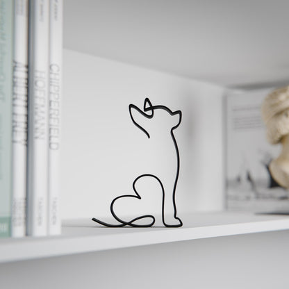 Chihuahua Dog 04 - Line Art Figure