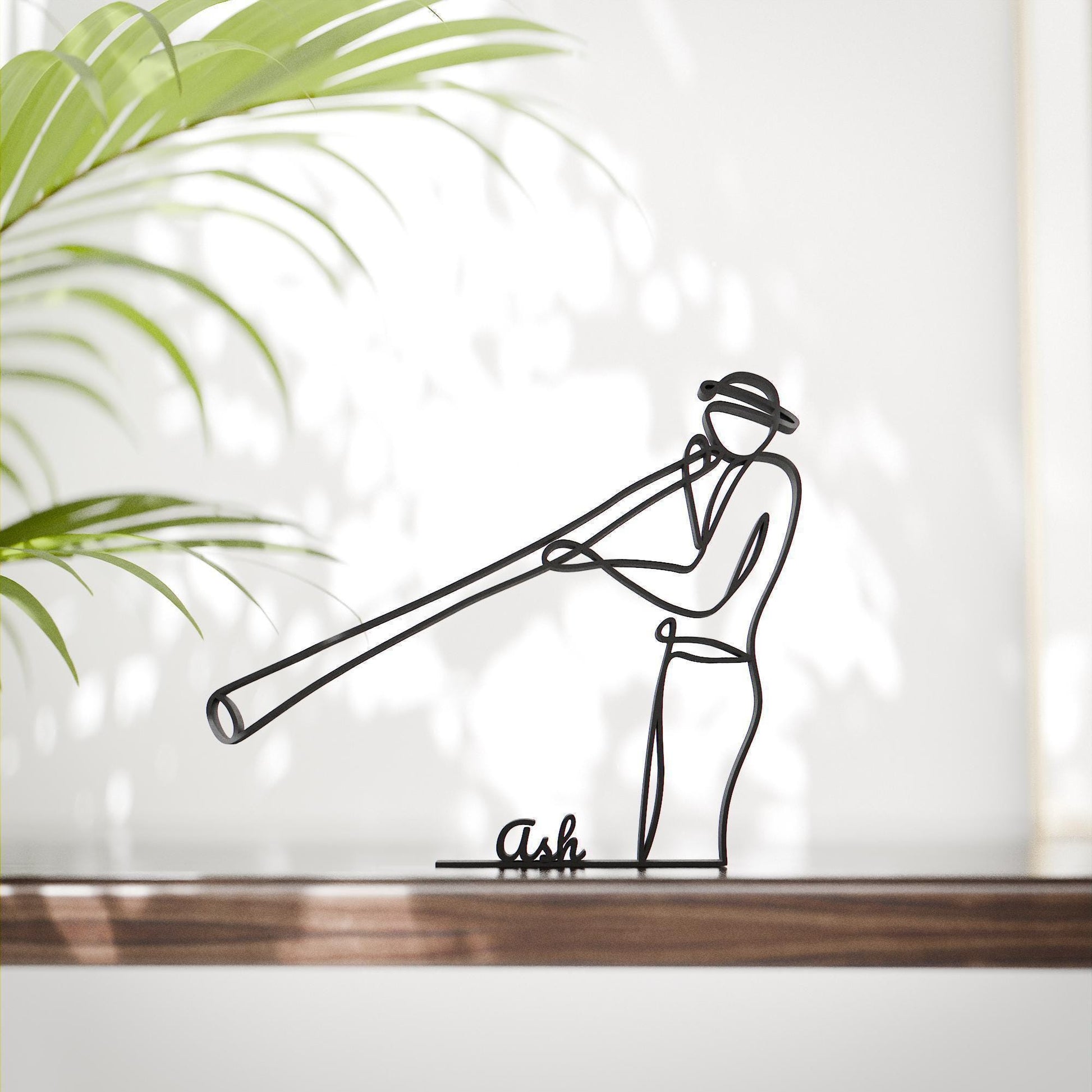 Didgeridoo Player - Customized Line Art Figure