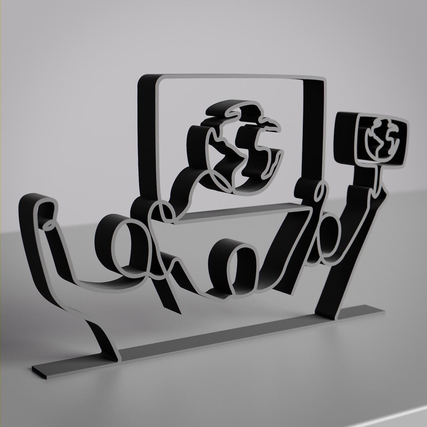 Eco Activist 02 - Customized Line Art Figure