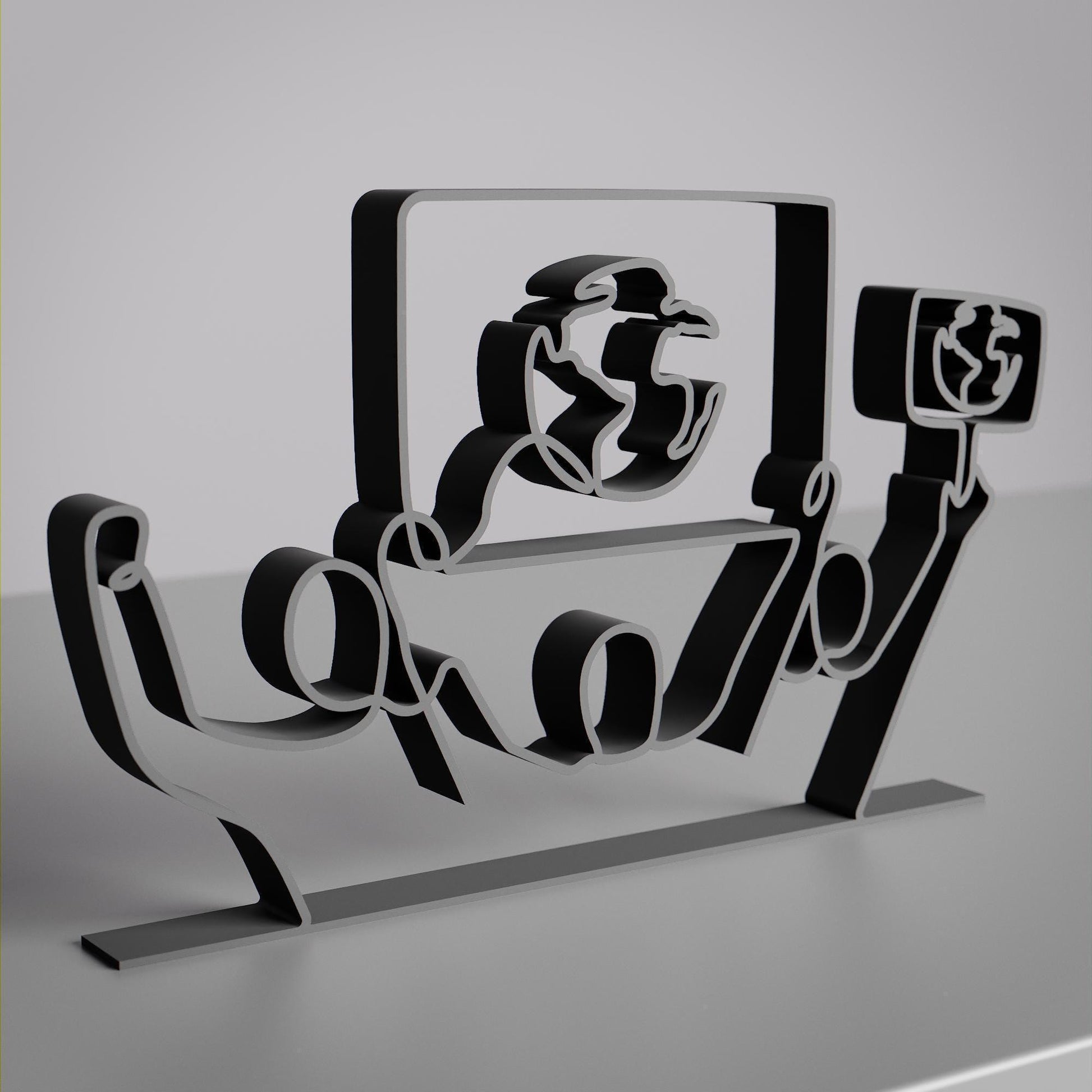 Eco Activist 02 - Customized Line Art Figure