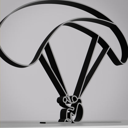 Paraglider - Customized Line Art Figure