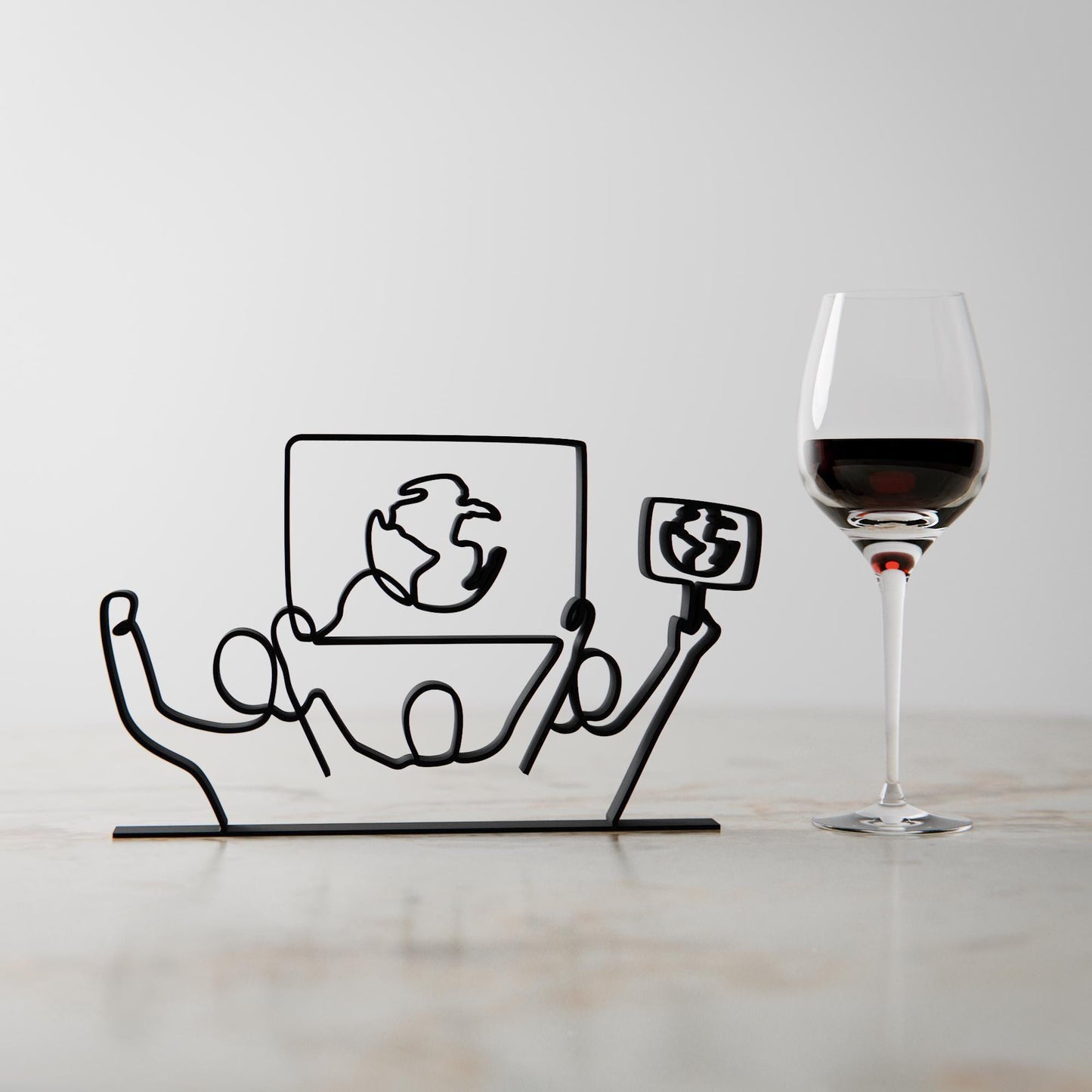 Eco Activist 02 - Customized Line Art Figure