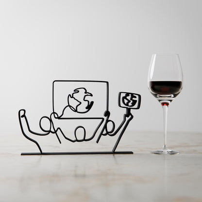 Eco Activist 02 - Customized Line Art Figure