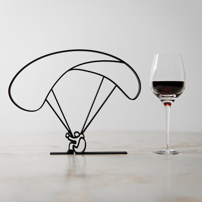 Paraglider - Customized Line Art Figure