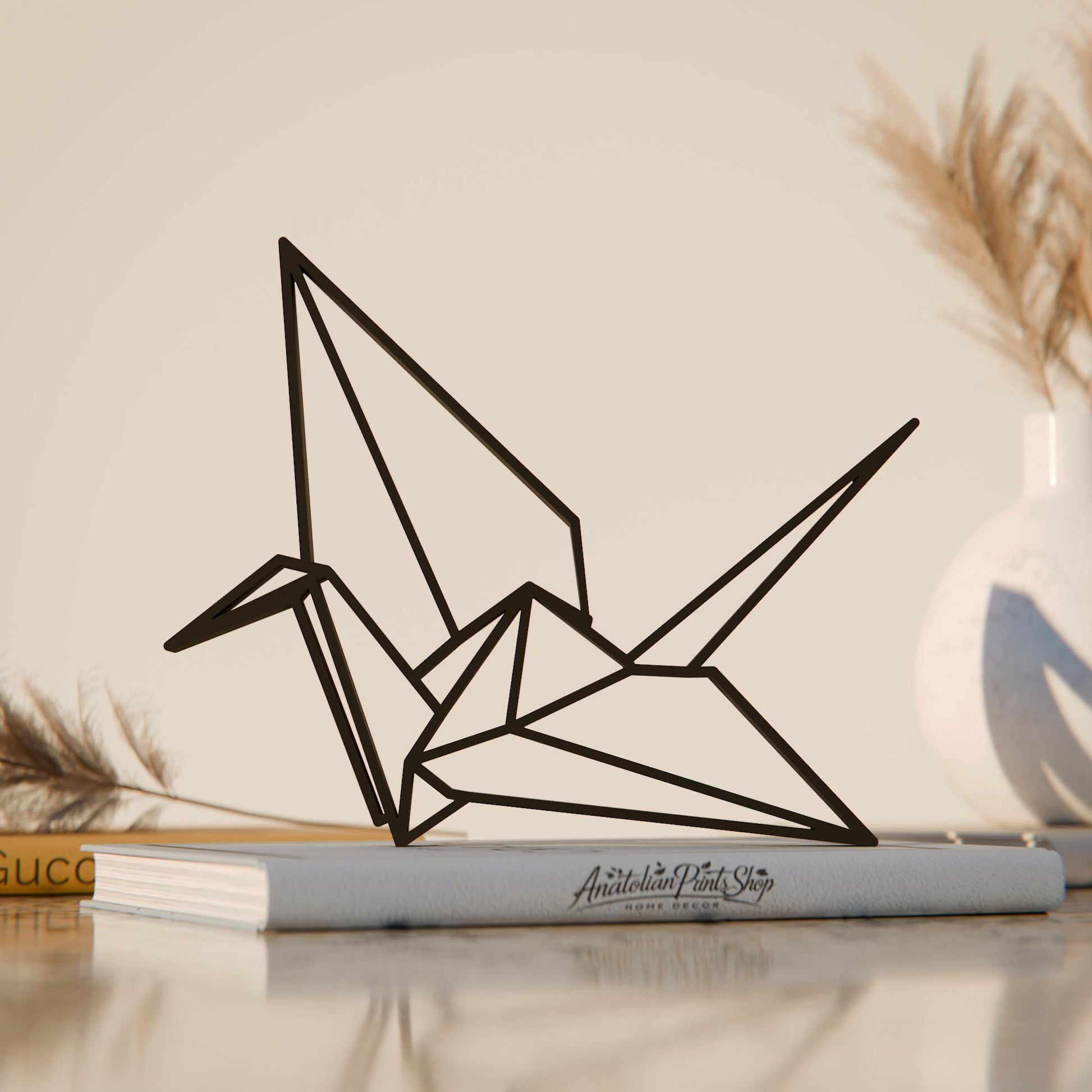 Origami Bird - Customized Line Art Figure