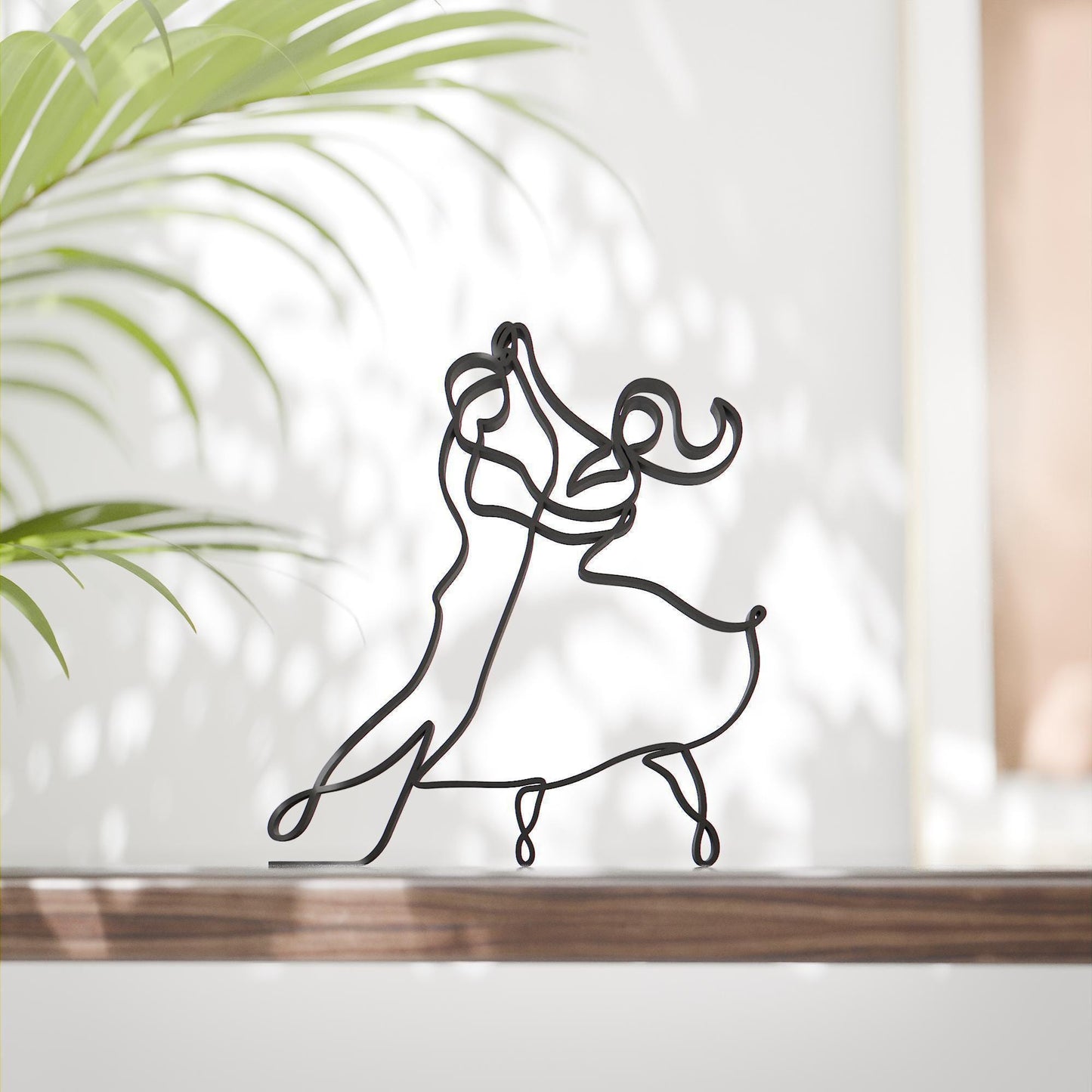 Tango Dancers - Line Art Figure