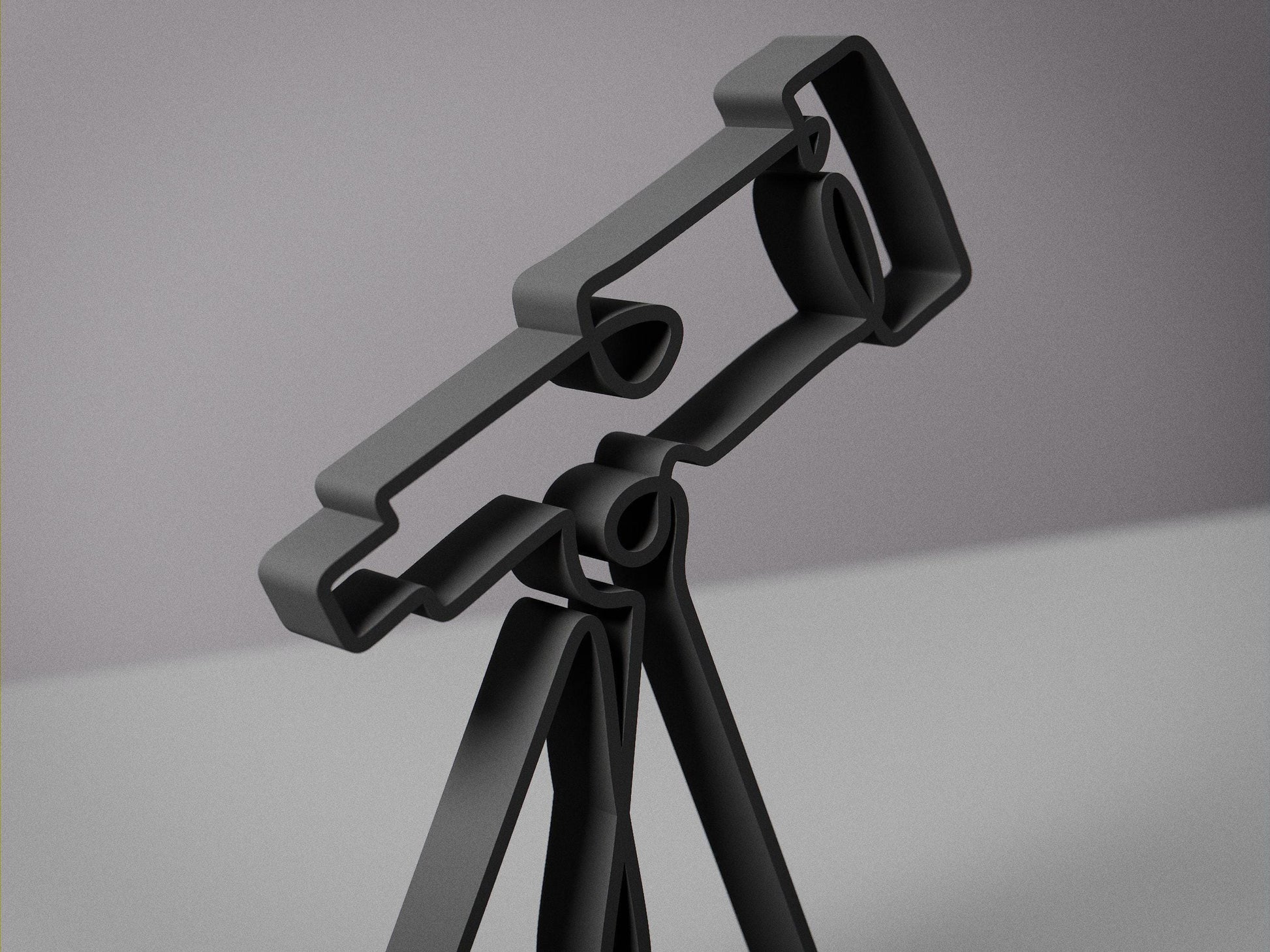 Telescope - Customized Line Art Figure