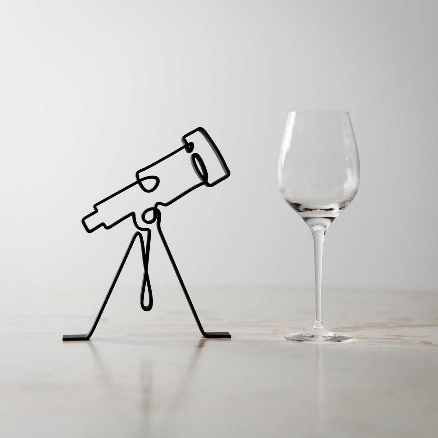 Telescope - Customized Line Art Figure
